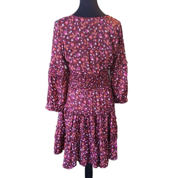 Dear John | Mulberry Floral Tiered Ruffle Flowy Boho Dress, Size M (6-8), EUC - Picture 5 of 11